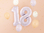Purple Number 1 Foil Balloon, 28in