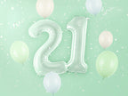 Green Number 2 Foil Balloon, 28in