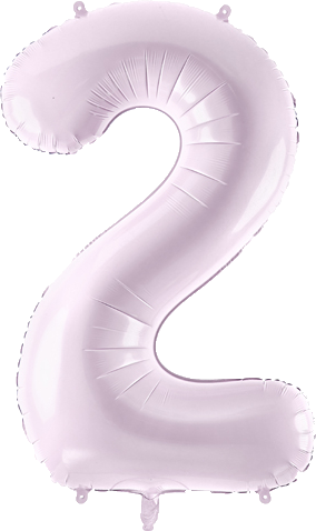 Purple Number 2  Foil Balloon, 28in