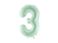 Green Number 3 Foil Balloon, 28in