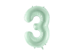 Green Number 3 Foil Balloon, 28in