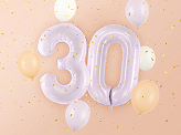 Purple Number 3 Foil Balloon, 28in