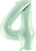 Green Number 4 Foil Balloon, 28in