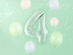 Green Number 4 Foil Balloon, 28in