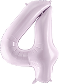 Purple Number 4 Foil Balloon, 28in