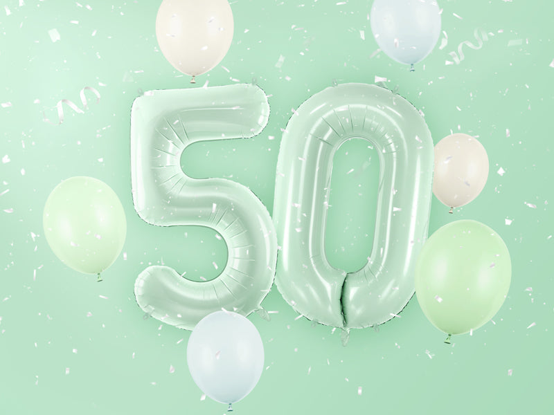 Green Number 5 Foil Balloon, 28in