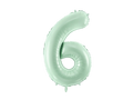 Green Number 6 Foil Balloon, 28in