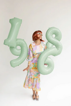 Green Number 6 Foil Balloon, 28in