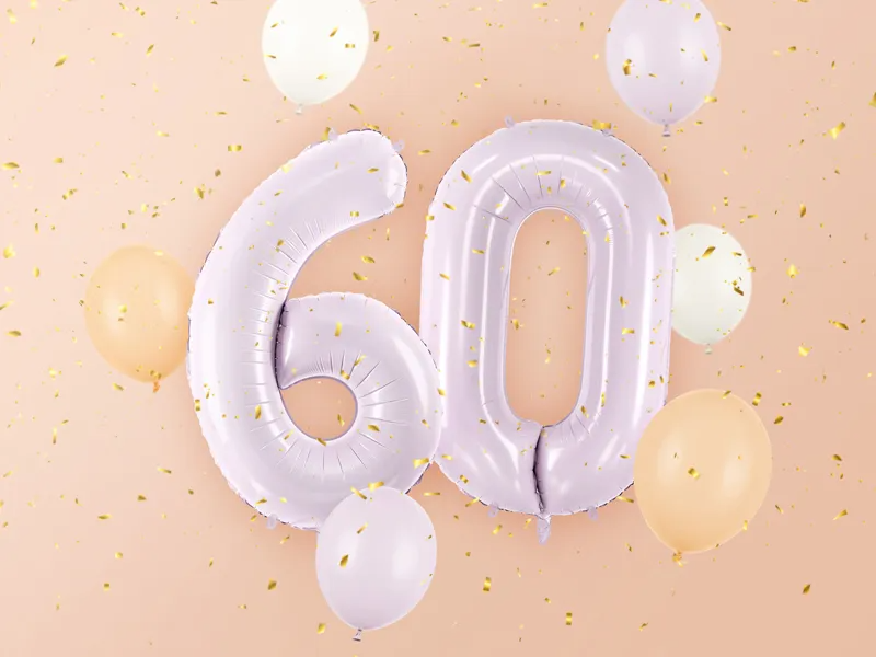 Purple Number 6 Foil Balloon, 28in