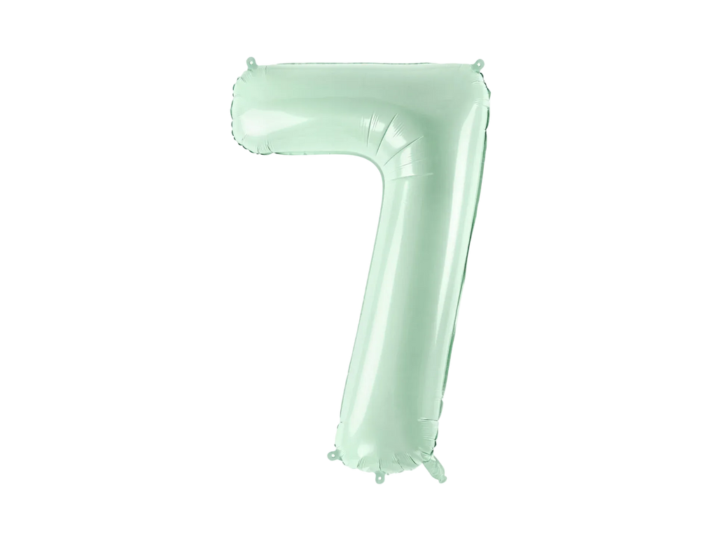 Green Number 7 Foil Balloon, 28in