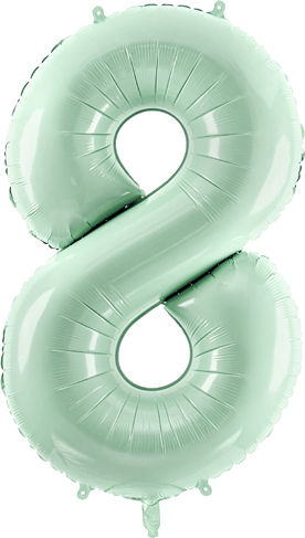 Green Number 8 Foil Balloon, 28in