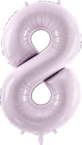 Purple Number 8  Foil Balloon, 28in