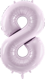Purple Number 8  Foil Balloon, 28in
