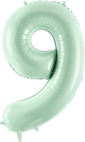 Green Number 9 Foil Balloon, 28in
