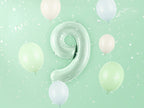 Green Number 9 Foil Balloon, 28in