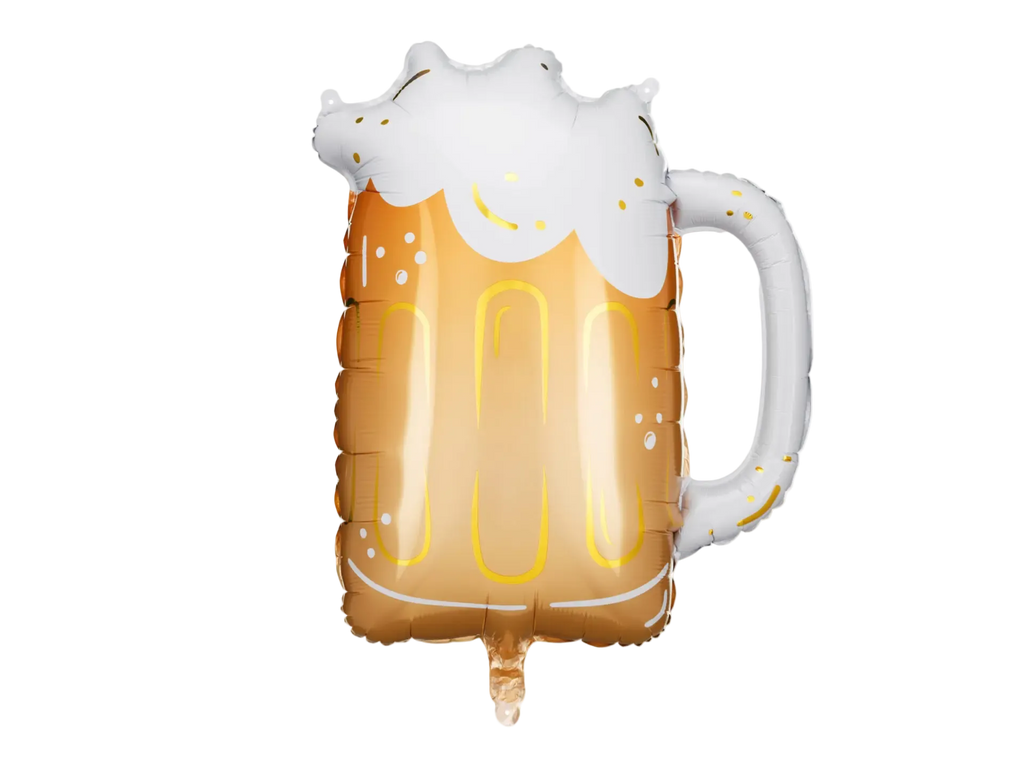 Gold Beer Mug Foil Balloon, 25in