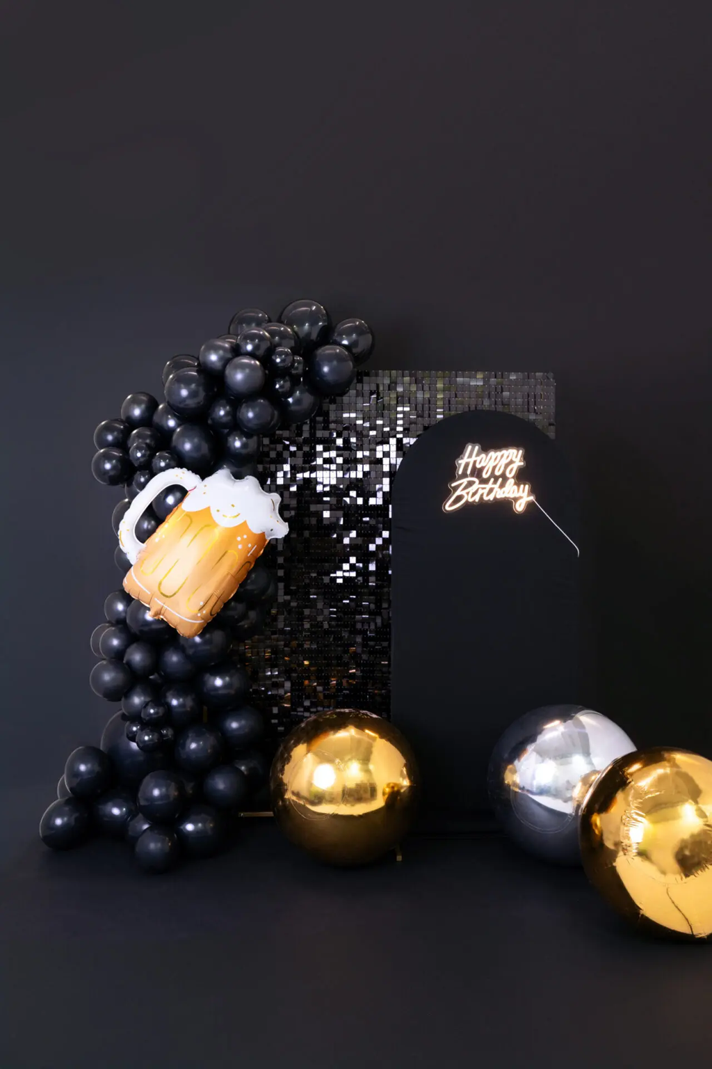 Gold Beer Mug Foil Balloon, 25in