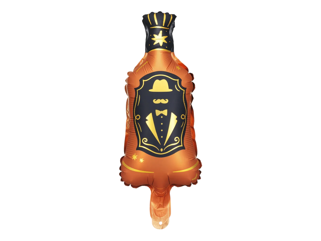 Brown Whisky Bottle Foil Balloon, 11in