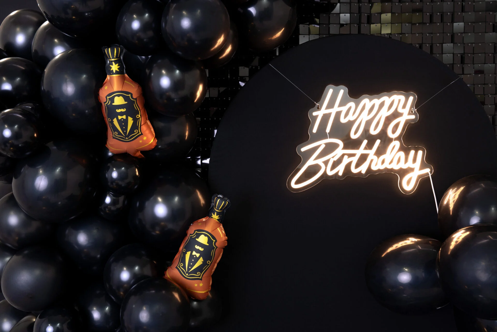 Brown Whisky Bottle Foil Balloon, 11in