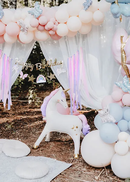 Giant Multicolor Unicorn Foil Balloon, 37in