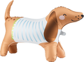 Giant Brown Standing Dachshund Foil Balloon, 35in