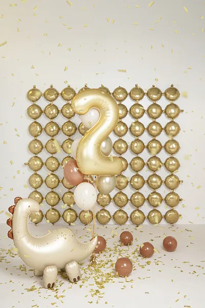 Giant Gold Dinosaur Foil Balloon, 42in