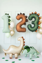 Giant Gold Dinosaur Foil Balloon, 42in