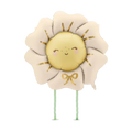 Light Beige Flower Foil Balloon, 31in