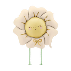Light Beige Flower Foil Balloon, 31in