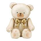 Cream Bear Foil Balloon, 33in