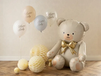 Cream Bear Foil Balloon, 33in