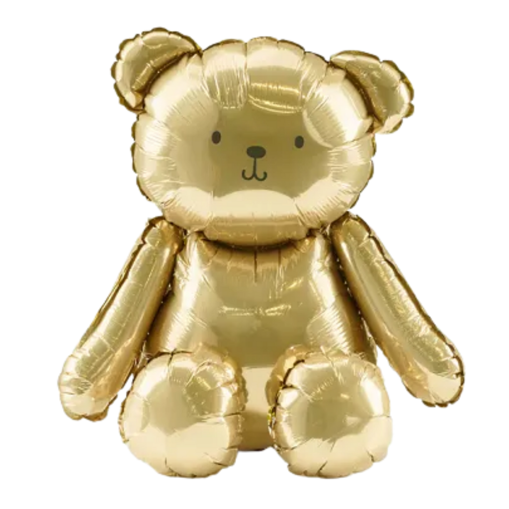 Gold Bear Foil Balloon, 16in