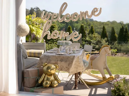 Gold Bear Foil Balloon, 16in