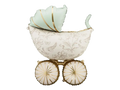 Multicolor Floral Baby Carriage Foil Balloon, 29in