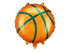 Orange Basket Ball Foil Balloon, 14in