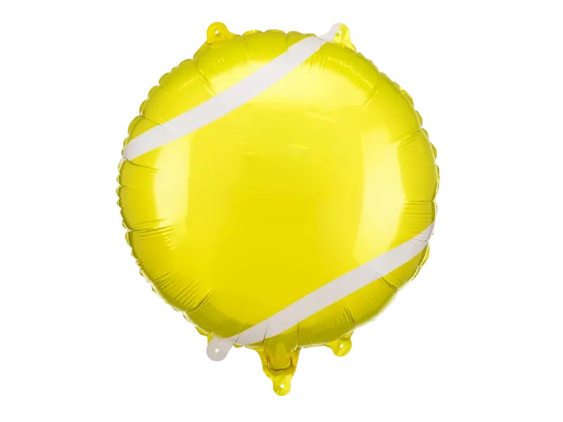Yellow Tennis Ball Foil Balloon, 14in