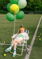 Yellow Tennis Ball Foil Balloon, 14in