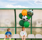 Green Soccer Ball "Happy Birthday" Foil Balloon, 14in