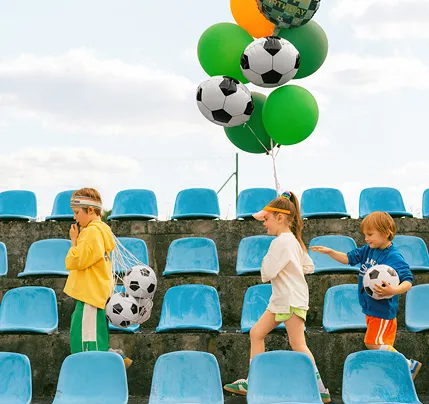 Green Soccer Ball "Happy Birthday" Foil Balloon, 14in