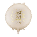Beige Get Well Soon Foil Balloon, 14in