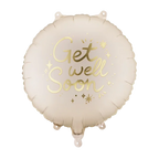 Beige Get Well Soon Foil Balloon, 14in