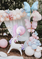 Purple Unicorn Happy Birthday Foil Balloon, 14in