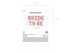 Giant Rose Gold "BRIDE" Letter Airfill Foil Balloon, 110in
