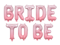 Giant Pink Gradient Bride To Be Letter Foil Balloon, 134in