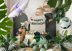 Green Dinosaur Happy Birthday Foil Balloon, 14in