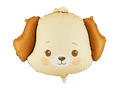 Beige Smiling Dog Foil Balloon, 24in