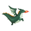 Giant Green Flying Dragon Foil Balloon, 47in