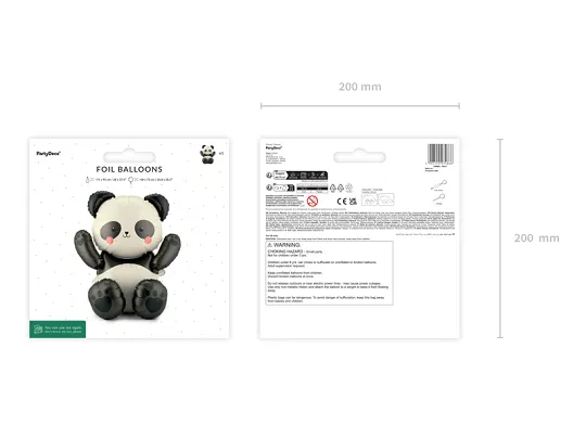 Panda Foil Balloon, 28in