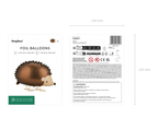 Hedgehog Foil Balloon, 22in