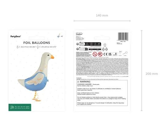 Goose Foil Balloon, 27in